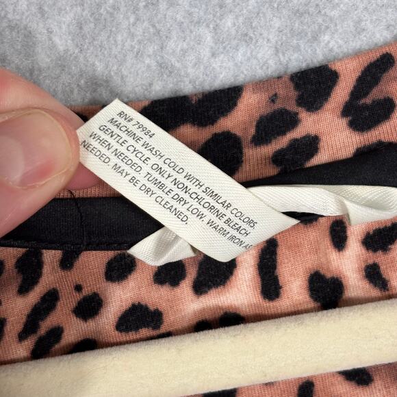 Soma Nightgown Sleep Shirt Womens Medium Animal Leopard Cotton Modal Soft‎ Thin - Picture 10 of 11